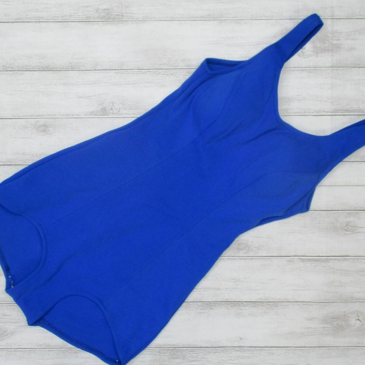 C0409* Showa Retro синий One-piece толстый katalinaCatalina одноцветный простой M~L соответствует женский купальный костюм One-piece бассейн resort костюм море 