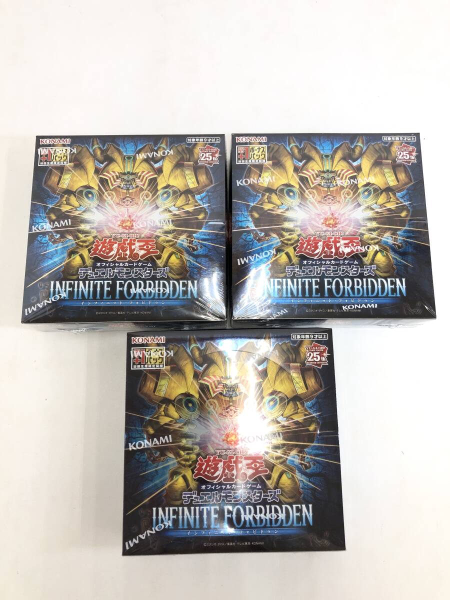 TR240516-02K/ new goods unopened Yugioh OCG Duel Monstar zINFINITE FORBIDDEN( Infinite *fobidun) the first times with special favor 3BOX