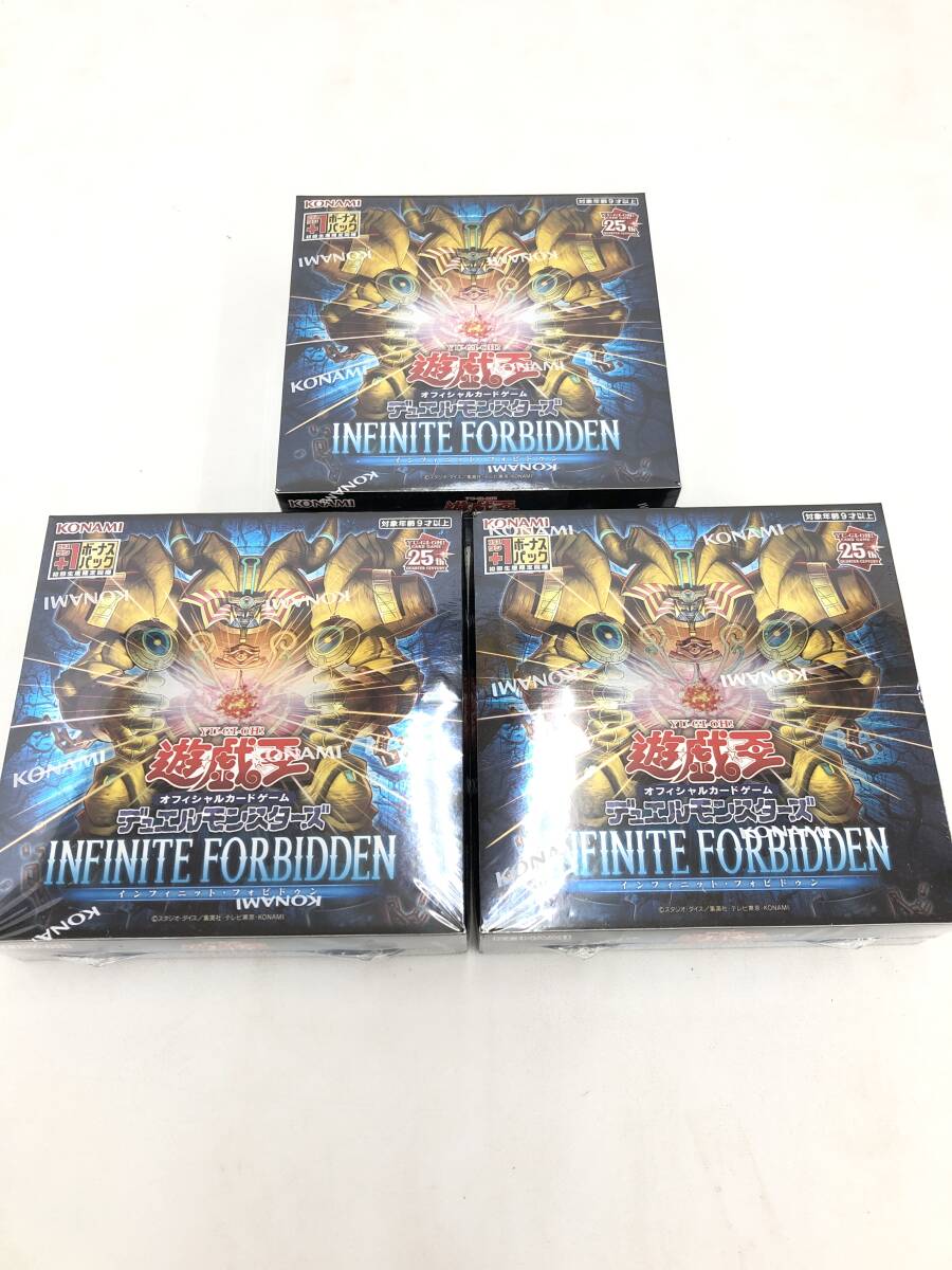 TR240517-01O/ new goods unopened Yugioh OCG Duel Monstar z Infinite *fobidunINFINITE FORBIDDEN the first times production version 3BOX set 