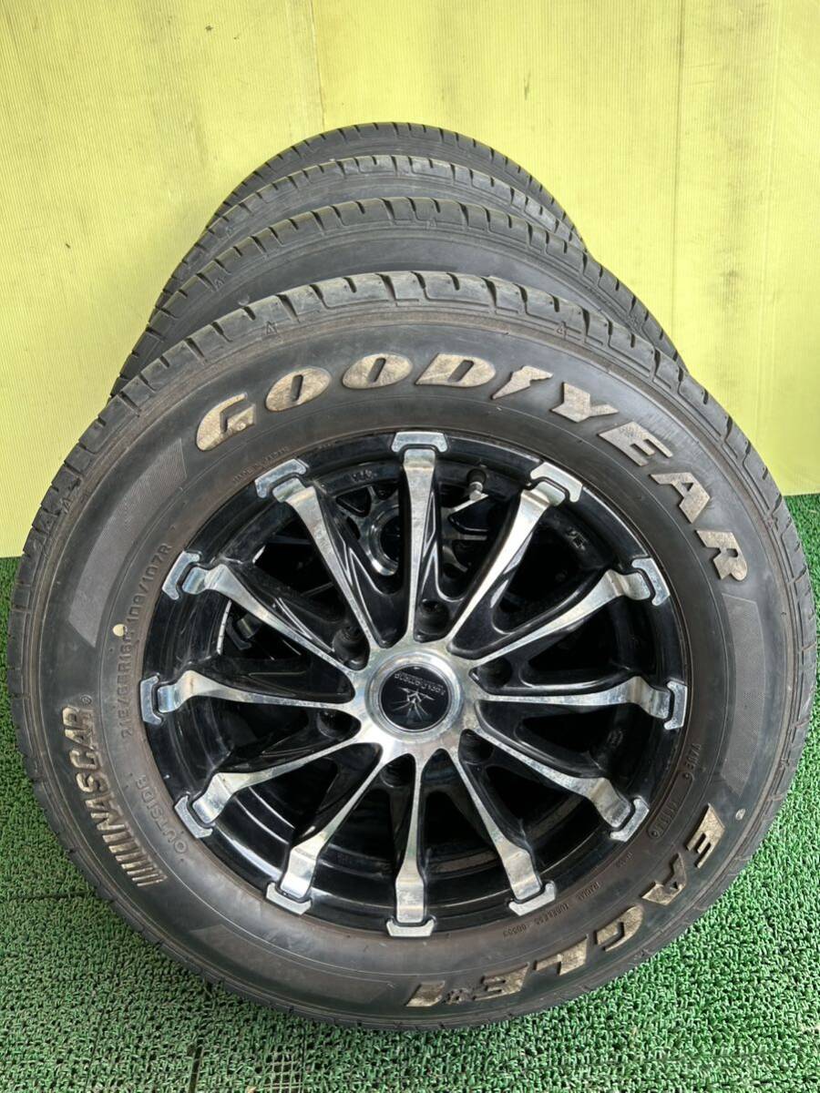 215/65R16 109/107R グッドイヤー　タイヤアルミセット　6穴 PCD139.7 ET+37 16×6.5J ハブ106mm_画像2