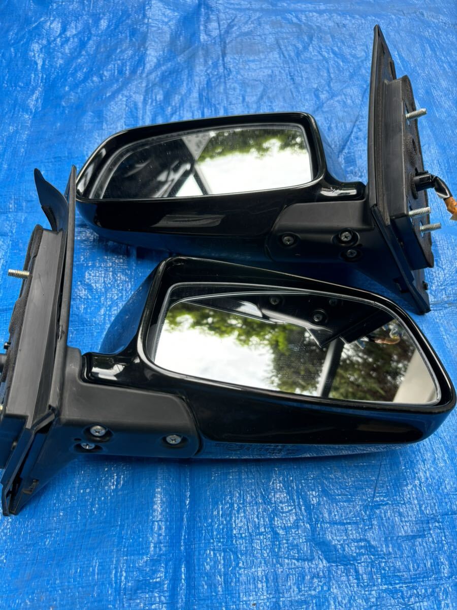  б/у Mitsubishi Мицубиси CT9A Lancer Evolution Lancer Evolution оригинальный 7 8 9 зеркало на двери водительское сиденье пассажирское сиденье левый и правый в комплекте черный 5 булавка 