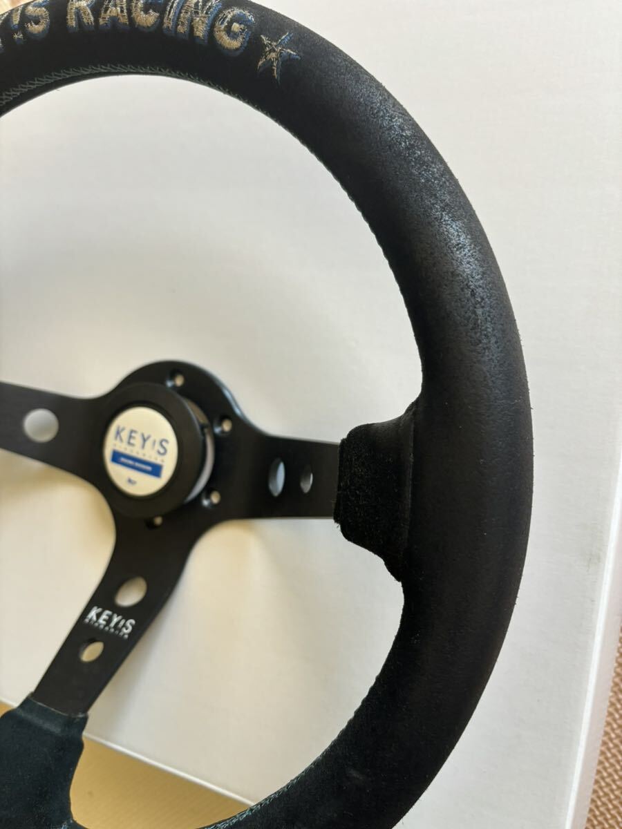 KEY!S RACING steering オリジナル ステアリング ディープタイプ（MOMOピッチ）　350mm スウェード_画像7