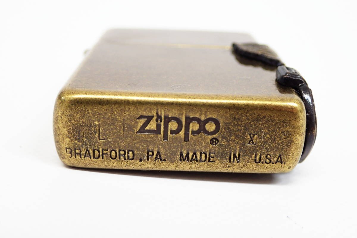 1円【ZIPPO】美品 未着火品 HARLEY DAVIDSON ジッポ ハーレーダビッドソン 1994年製 イーグル オイルライター 喫煙具 ゴールドカラー 質屋の画像5