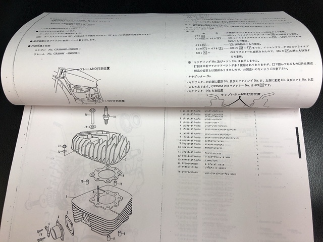 ★エルシノア CR250M パーツリスト 東京★ 検 MT250 CR125M CB72 DT-1 ハスラー TM YZ YDS ビッグホーン CB92 ビンテージオフ VMX_画像3
