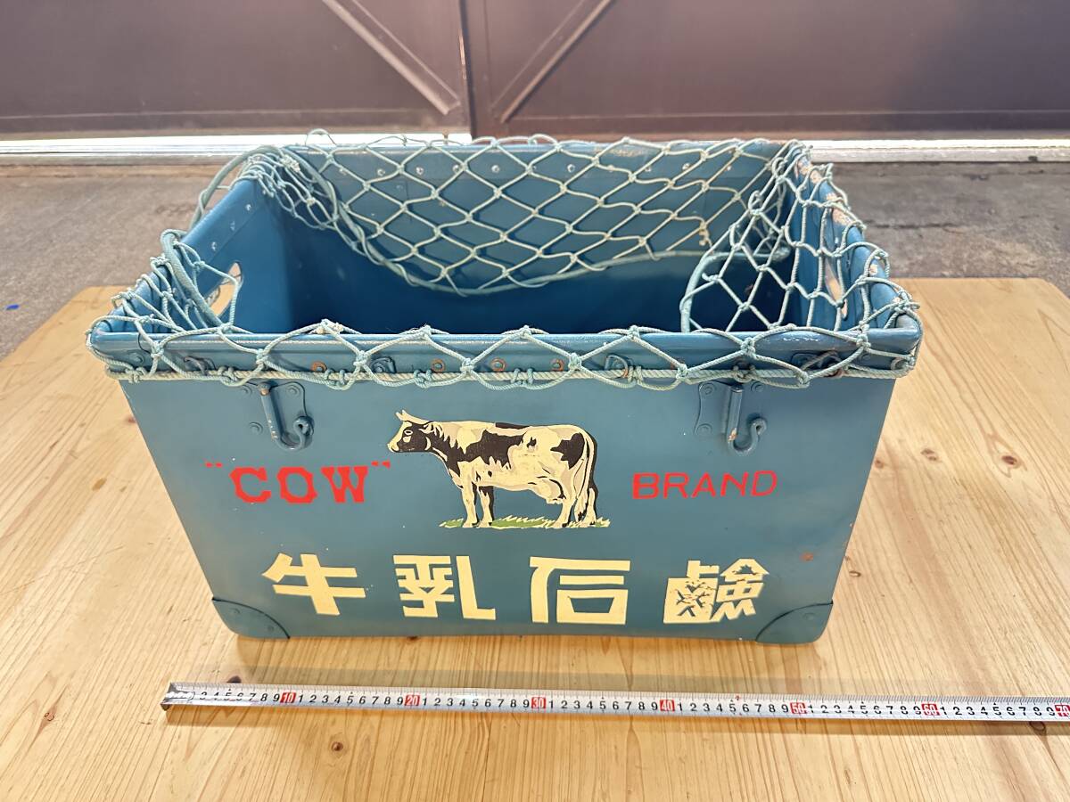 ⑩ 牛乳石鹸/COW BRAND/ボテ箱/網付き/昭和レトロ/アンティーク ⑩ 牛乳石鹸/COW BRAND/ボテ箱/網付き/昭和レトロ/アンティーク