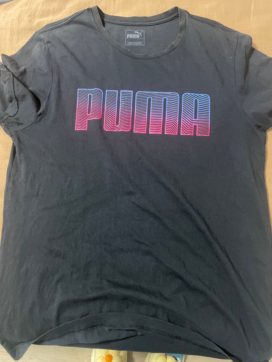 pumaプーマTシャツ 半袖 ブラック 黒L