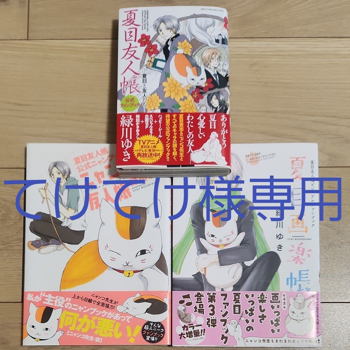 夏目友人帳 緑川ゆき/著 公式ファンブック 公式ニャンブック 夏目友人帳 緑川ゆき/著 公式ファンブック 公式ニャンブック