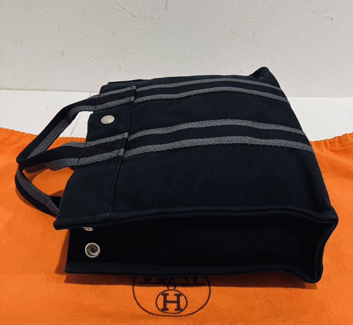 HERMES ★ 極上美品 エルメス バッグ フールトゥ PM トートバッグ 黒 ブラック バック ハンドバッグの画像5