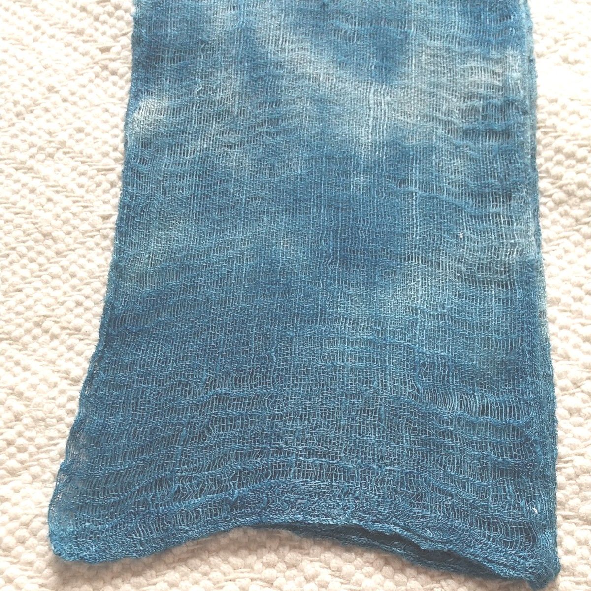 藍染めミニスカーフ