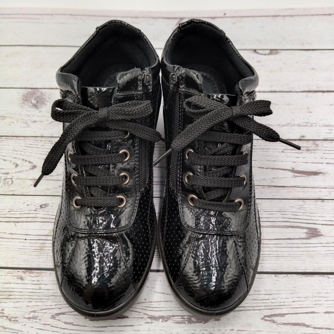  beautiful goods Asics . day peace 23 walking shoes black side Zip Wedge 