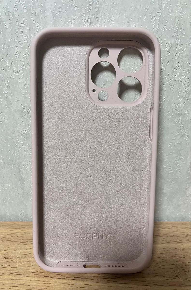 SURPHY iPhone15 pro用ケース シリコン ピンク 耐衝撃 超軽量 保護 iPhone15 pro用ソフトカバー
