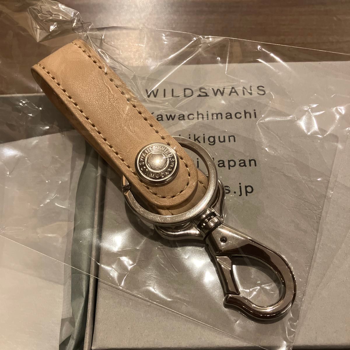 ワイルドスワンズ ブランチ サドル ナチュラル キーケース 新品未使用 ワイルドスワンズ ブランチ サドル ナチュラル キーケース 新品