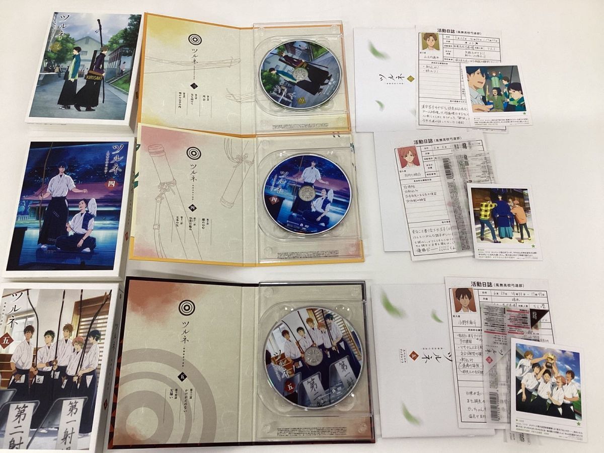 【現状】DVD ツルネ -風舞高校弓道部- 全5巻セットの画像3