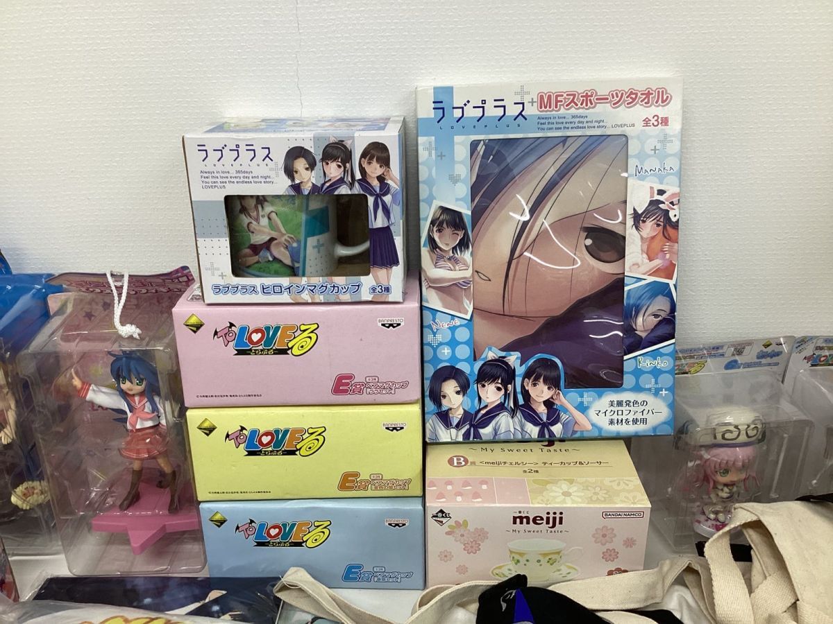 [ including in a package un- possible / present condition ] anime game goods set sale ToLOVE. Love Plus Little Busters other / figure soft toy T-shirt other 