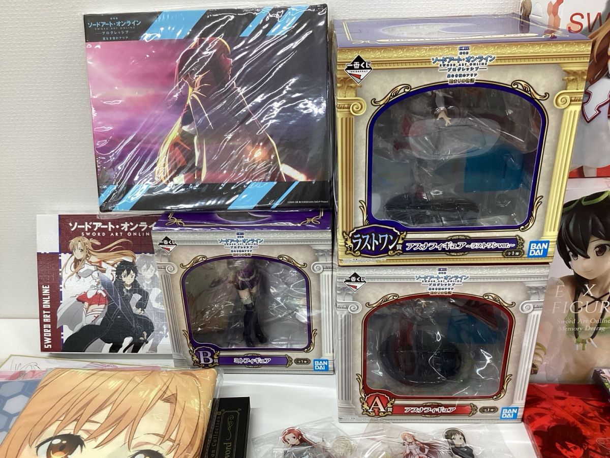 【同梱不可/現状】 ソードアート・オンライン SAO グッズ まとめ売り クリアファイル フィギュア アクリルスタンド ラバーストラップ 他_画像2