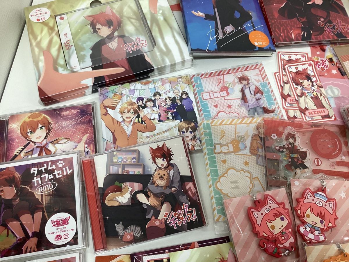 [ present condition ].. hand .....-. rin .. dog gel goods set sale acrylic fiber stand badge kind CD soft toy towel other 