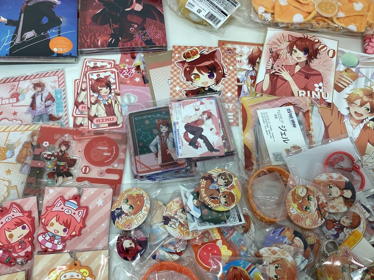 [ present condition ].. hand .....-. rin .. dog gel goods set sale acrylic fiber stand badge kind CD soft toy towel other 