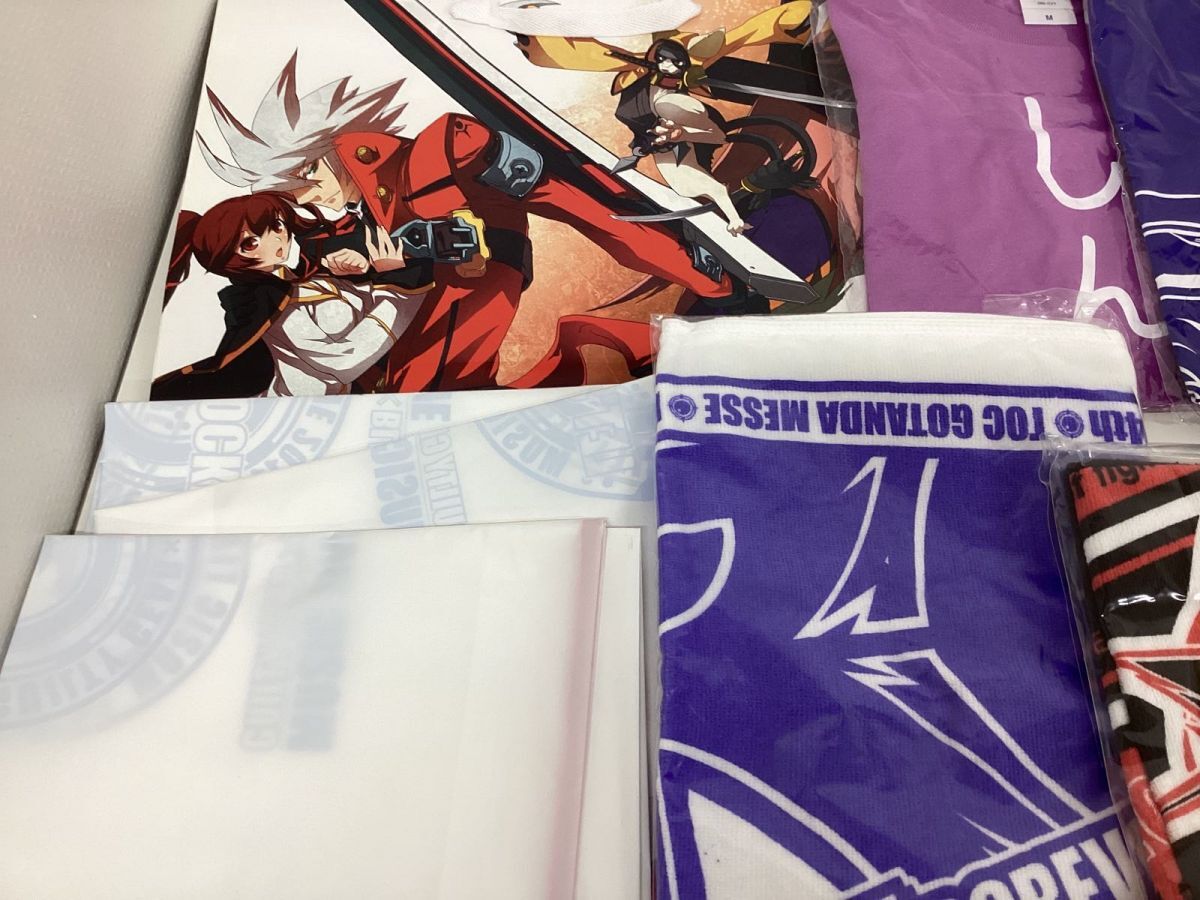 【現状】アークシステムワークス ゲームグッズ 各種 まとめ売り Tシャツ ぬいぐるみ タオル 他 BLAZBLUE ギルティギア 等_画像4