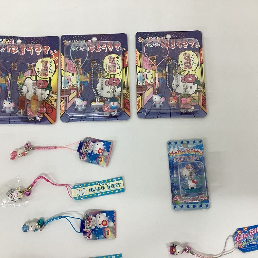 [ present condition ]Sanrio Sanrio Hello Kitty netsuke strap set sale aquarium festival ranch mermaid other 