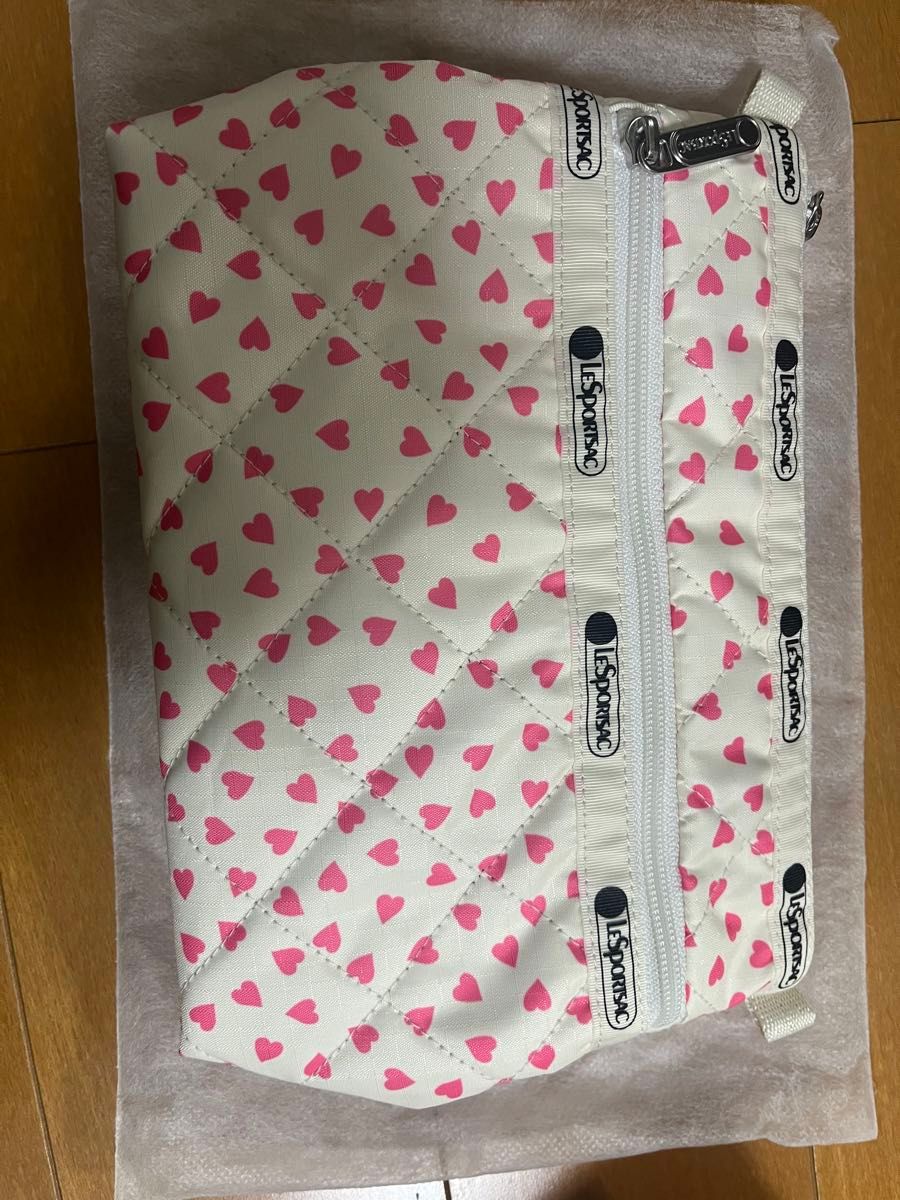 神崎恵 レスポートサック PERFECT COSME POUCH2コーラルハート 神崎恵 レスポートサック PERFECT COSME POUCH2コーラルハート