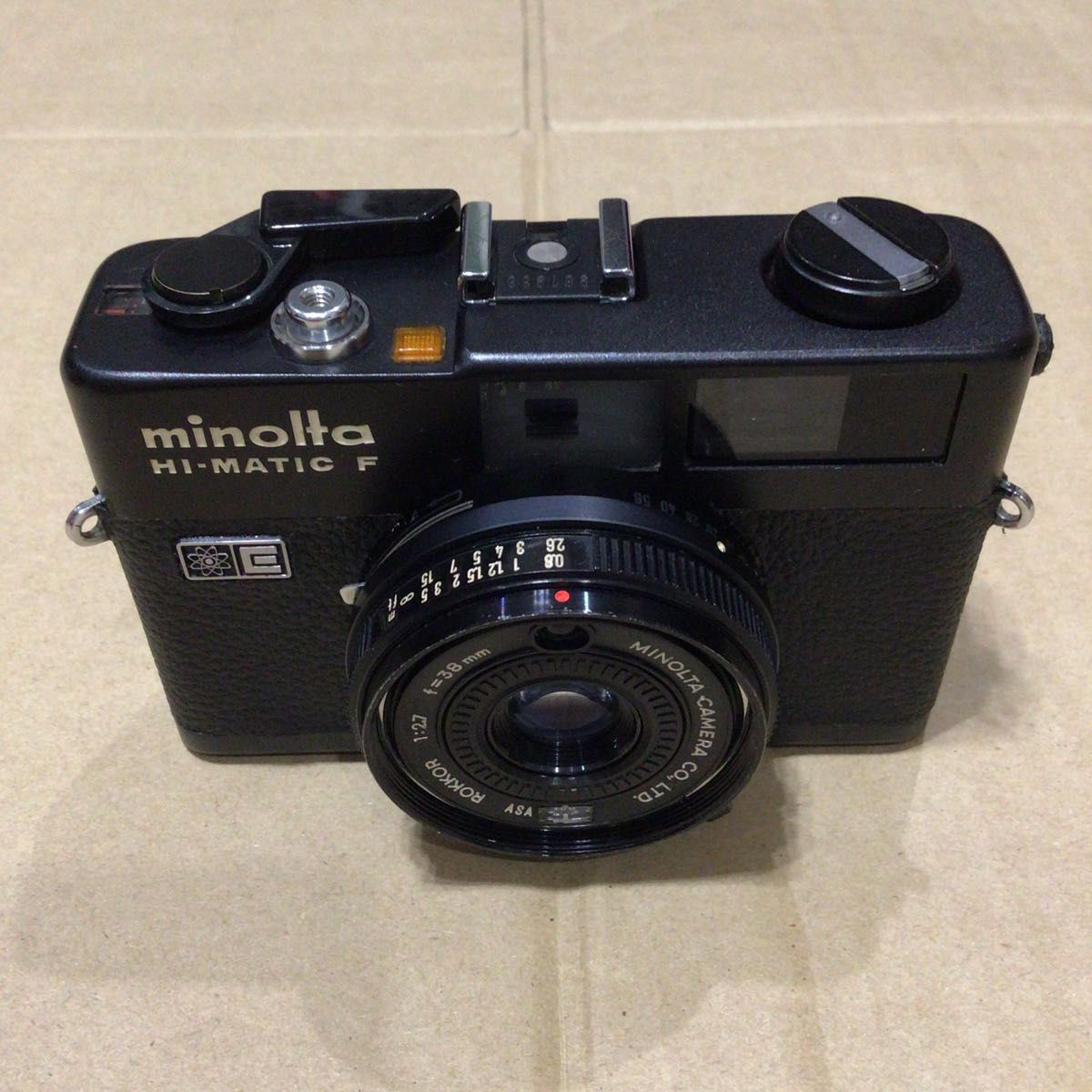 ミノルタ MINOLTA HI-MATIC F 38mm F2.7 ブラック　比較的美品 ジャンク レトロ カメラ