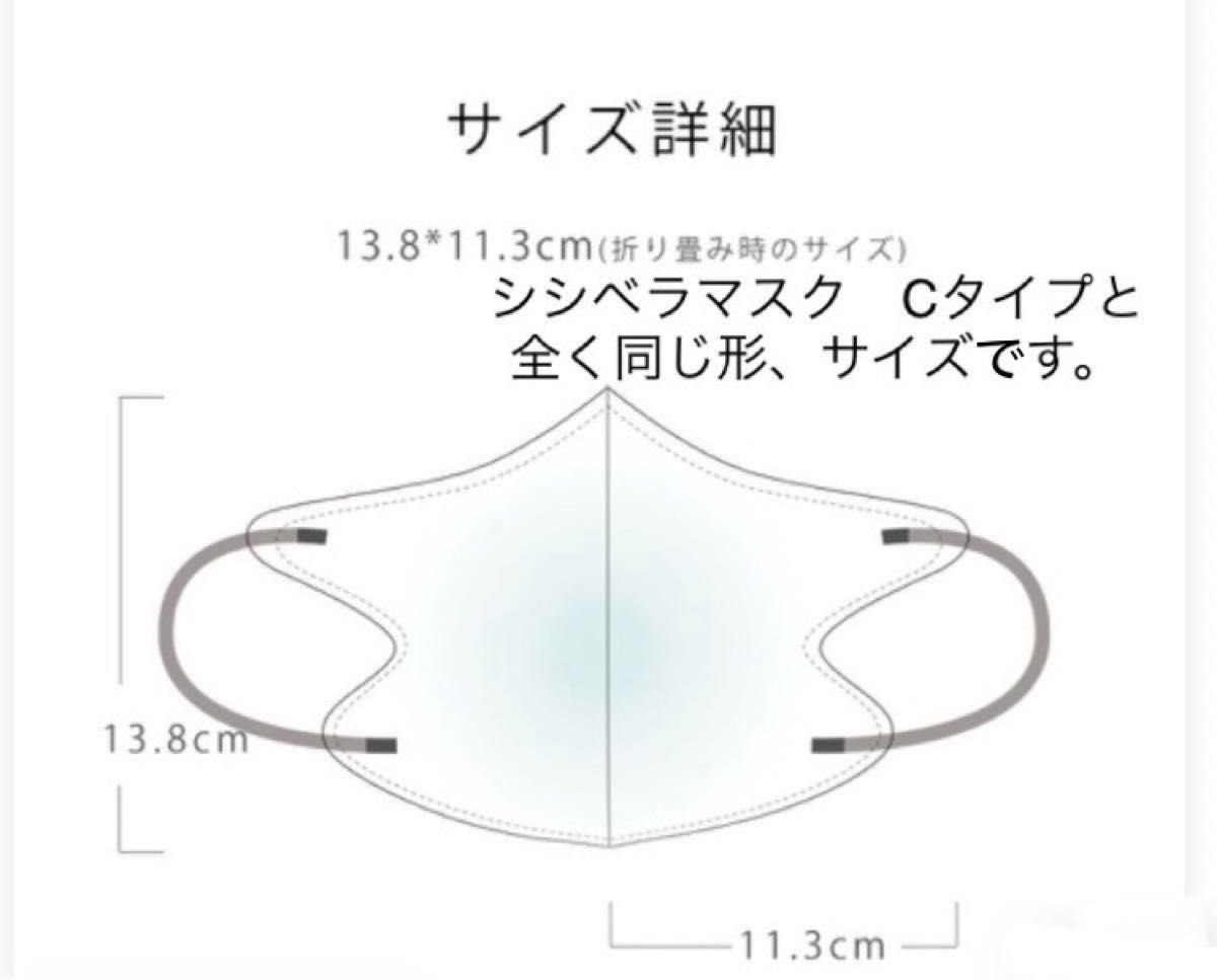 大容量　HANAMI 3Dマスク　ライトラテ×紐ライトラテ　耳紐同色　53枚　Cタイプ　シシベラマスク姉妹品