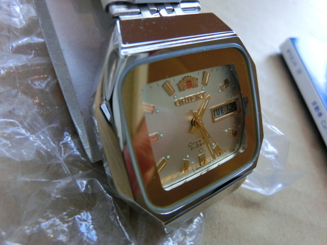 未使用2点◆ORIENT/オリエント 自動巻 腕時計 日本製 デイデイト 21石 メンズ レディース ボーイズ_画像7