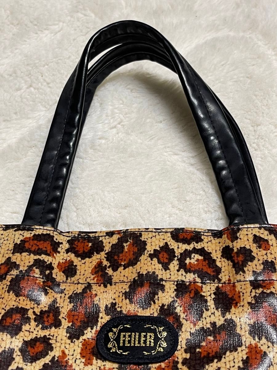フェイラー FEILER トートバッグ ビニールバッグ ヒョウ柄 フェイラー FEILER トートバッグ ビニールバッグ ヒョウ柄