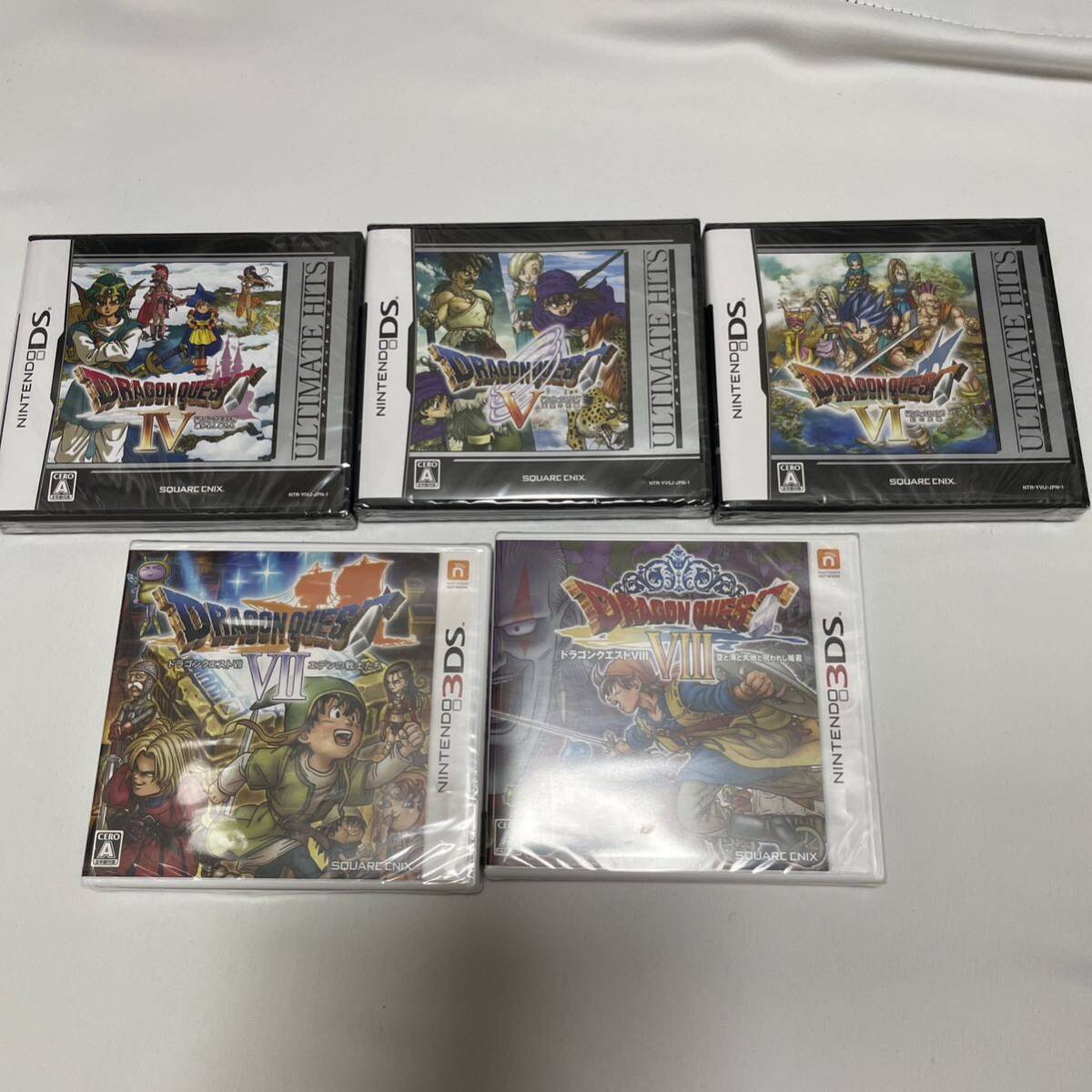 ドラゴンクエスト4 5 6 7 8 DSソフト未開封セット 導かれし者 ドラゴンクエスト4 5 6 7 8 DSソフト未開封セット 導かれし者