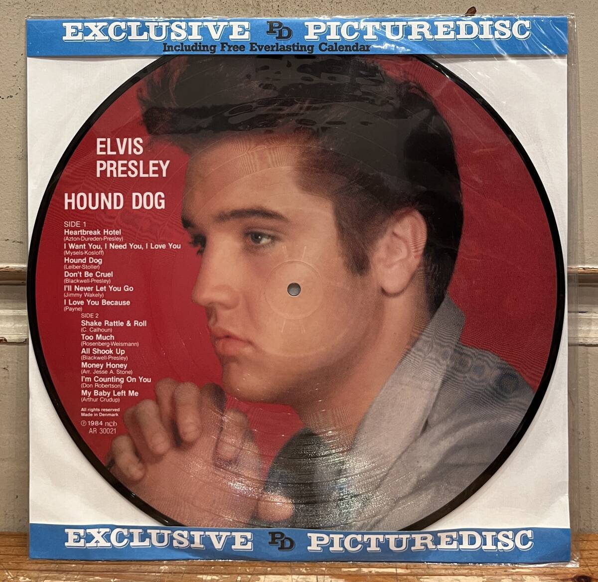 ◇ピクチャー盤!レコード/LP◇エルヴィス・プレスリー Elvis Presley / ハウンド・ドッグ Hound Dog (AR 30021)◇Denmark盤_画像1