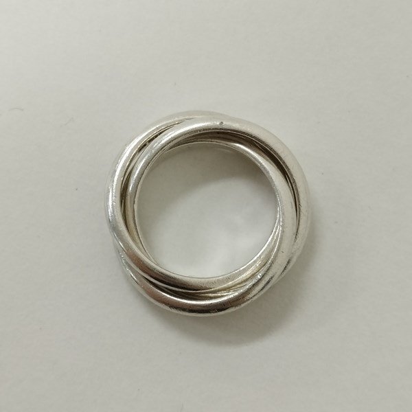 O234a [人気] Tiffany&Co. ティファニー リング シルバー 指輪 トリニティリング 925 | ジュエリー G_画像4