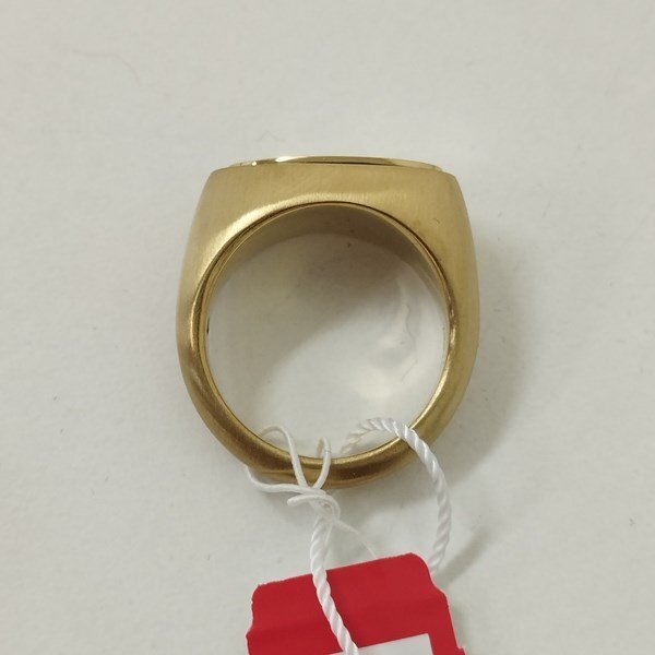 O226a [ unused goods ] DIESEL diesel ring 6.5 Gold ring D Logo DX1370 | other G