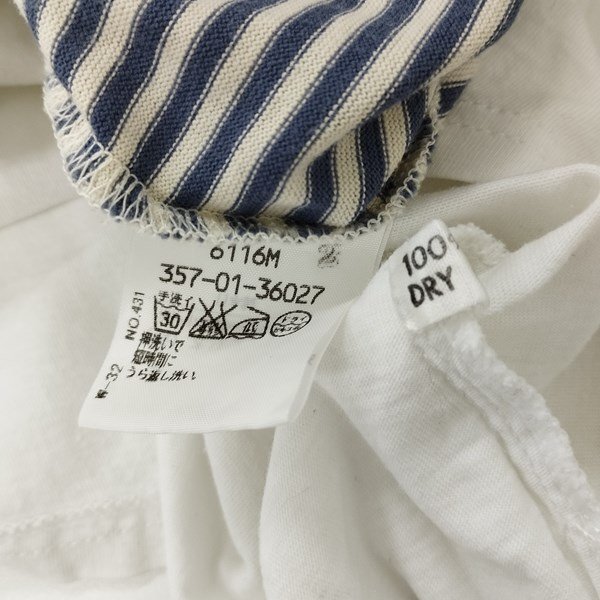 O305b [セット] Vivienne Westwood ヴィヴィアンウエストウッド ポロシャツ 3 ブルー×ホワイト 半袖シャツ M ホワイト | トップス G_画像4