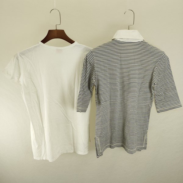 O305b [セット] Vivienne Westwood ヴィヴィアンウエストウッド ポロシャツ 3 ブルー×ホワイト 半袖シャツ M ホワイト | トップス G_画像2