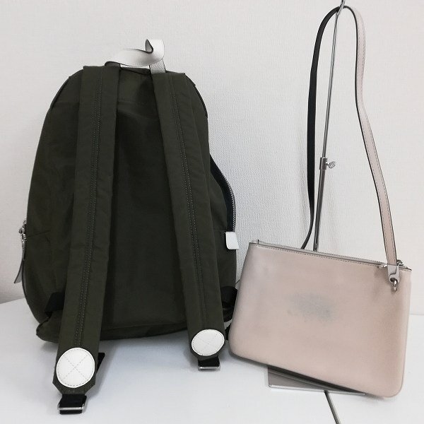 O479b [セット] MARC JACOBS マークジェイコブス リュック カーキ サコッシュバッグ オフホワイト ショルダーバッグ | ファッション小物 G_画像2