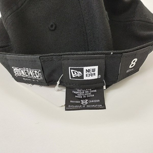 F320a [ unused goods ] NEW ERA New Era ONEPIECE cap 8 63.5cm black One-piece to rough . Luger low sea . flag | fashion accessories N