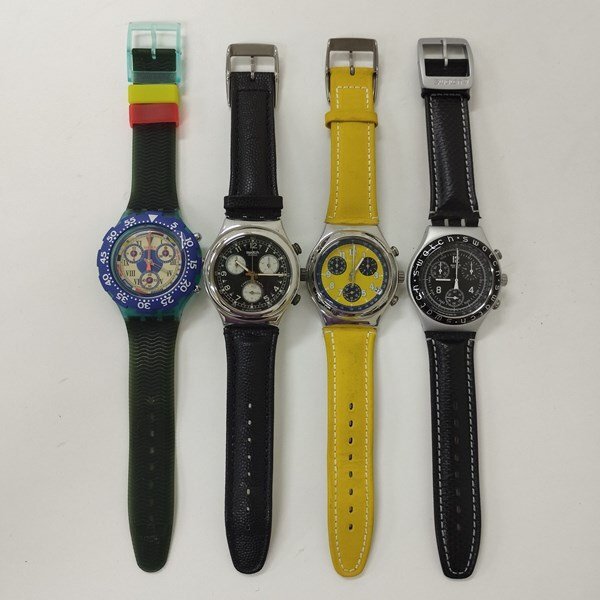 F318a [セット] Swatch スウォッチ 腕時計 IRONY 他 クロノグラフ クォーツ 計4点 | ファッション小物 N_画像2