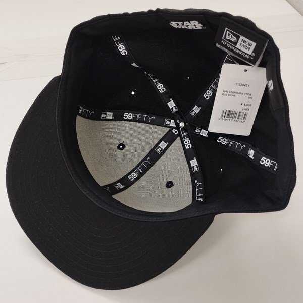 O447a [未使用品] NEWERA ニューエラ スターウォーズ キャップ 8 63.5cm ブラック ヨーダ 帽子 | ファッション小物 N_画像4