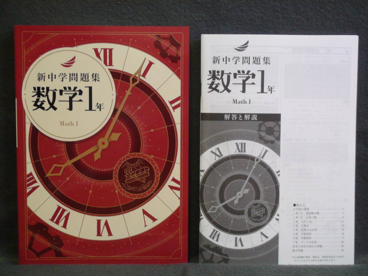 ★ 即発送 ★ 新品 最新版 新中学問題集 標準編 数学 １年 解答と解説付 中１