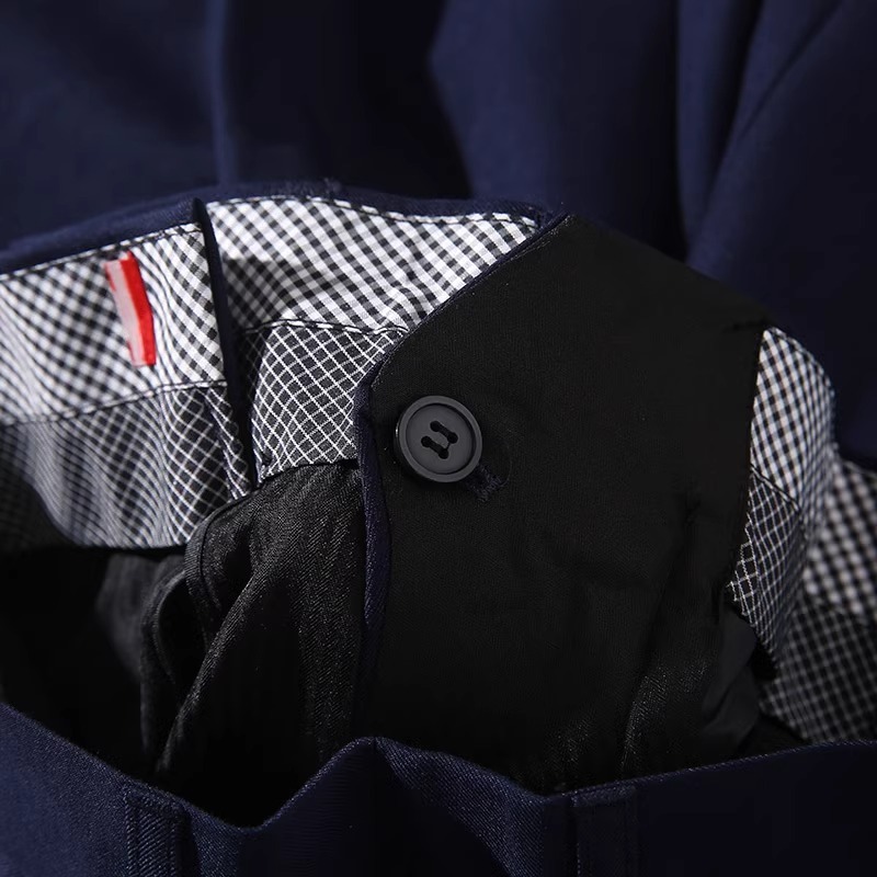 S1505-XL ネイビー/新品スーツカンパニー スーツ セットアップ 上下ジャケット パンツ 高品質 細身 春秋 ビジネス メンズ セットアップ _画像10