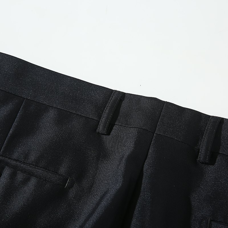 S1502-M ブラック/新品スーツカンパニー セットアップ 上下 ジャケット シングルパンツ 細身 高品質 春秋 ビジネス メンズ セットアップ_画像8