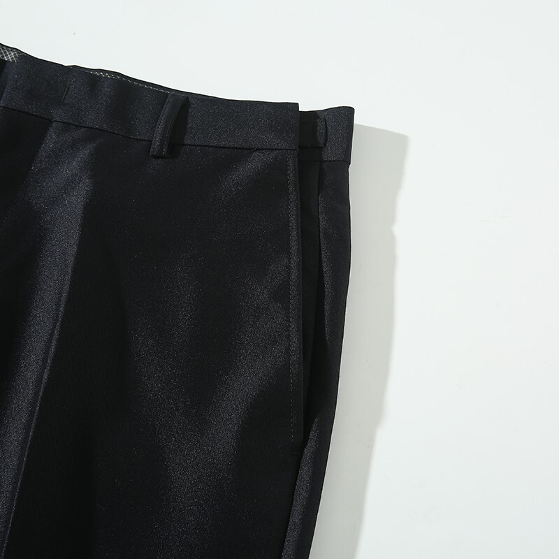 S1502-M ブラック/新品スーツカンパニー セットアップ 上下 ジャケット シングルパンツ 細身 高品質 春秋 ビジネス メンズ セットアップ_画像7