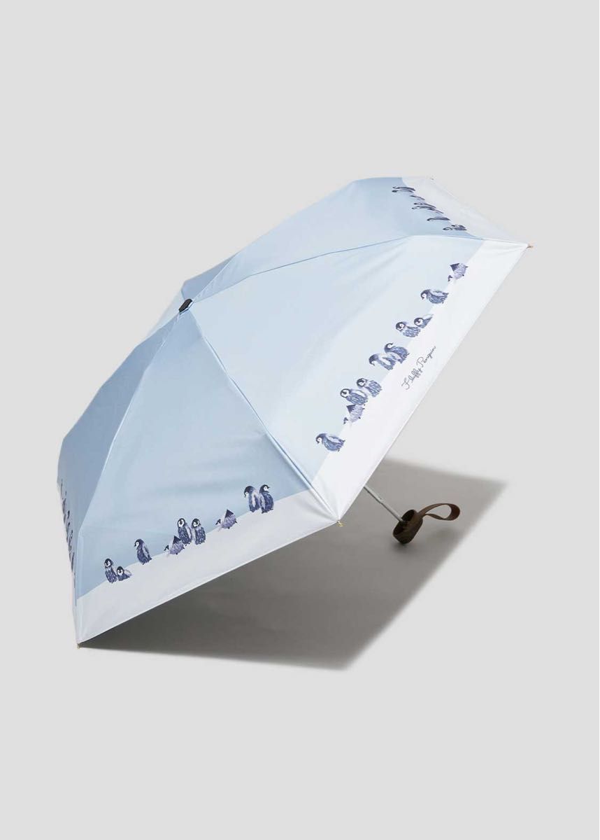 グラニフ　フラッフィーペンギン　Wpc. 晴雨兼用 折りたたみ傘 47cm 日傘