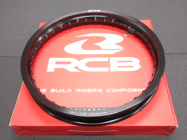 在庫あり RCB アルミリム 1.85X17 36H ブラック レーシングボーイ RACING BOY ホイール_画像1