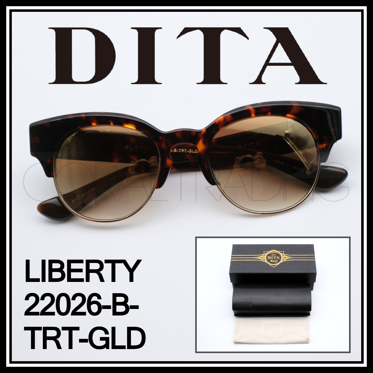 24073 新品本物 DITA LIBERTY 22026-B-TRT-GLD ディータ 高級 24073 新品本物 DITA LIBERTY 22026-B-TRT-GLD ディータ 高級