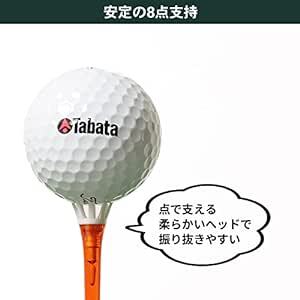 Tabata(タバタ) ゴルフ ティー プラスチックティー ロングティー レギュラーティー 藤田プロ使用 リフトティースリム 62_画像5