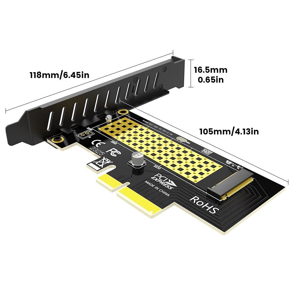 M.2 NVMe to PCIE 4.0 3.0 SSDアダプター 64gbps PCIE 4.0 x4 x8 x16拡張カード