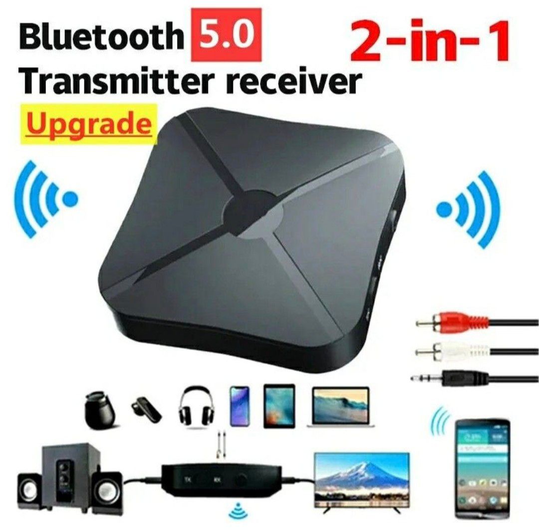 Bluetooth オーディオレシーバー 3.5mm AUX RCA USB ドングル 車 テレビ ステレオアダプター 2in1