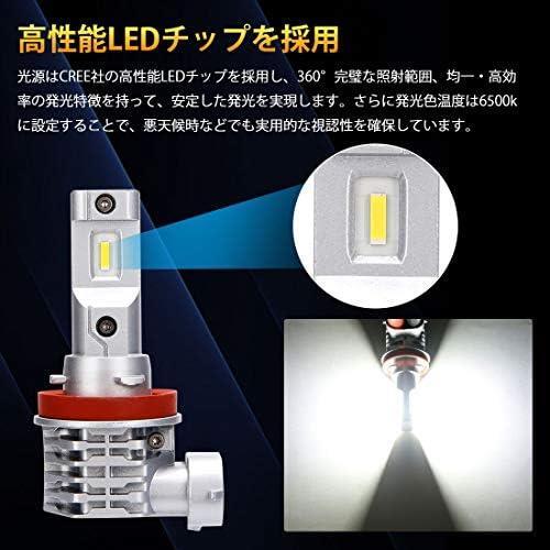 ★H8/H11/H16★ H8 H11 H16 led ヘッドライト 新車検対応 12V/24V車対応(ハイブリッド車 EV車対応) ホワイト 6500K ファンレス_画像3