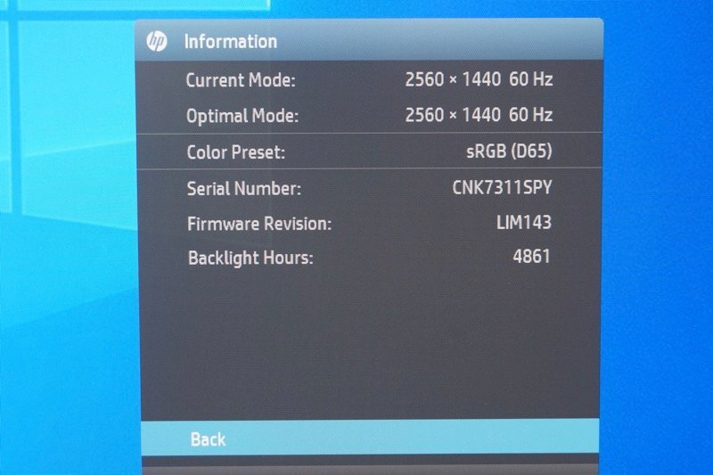 HP Z27N 27インチIPSパネル搭載 WQHD(2560 x 1440 )対応大型プロフェッショナル液晶モニタ(1_画像7